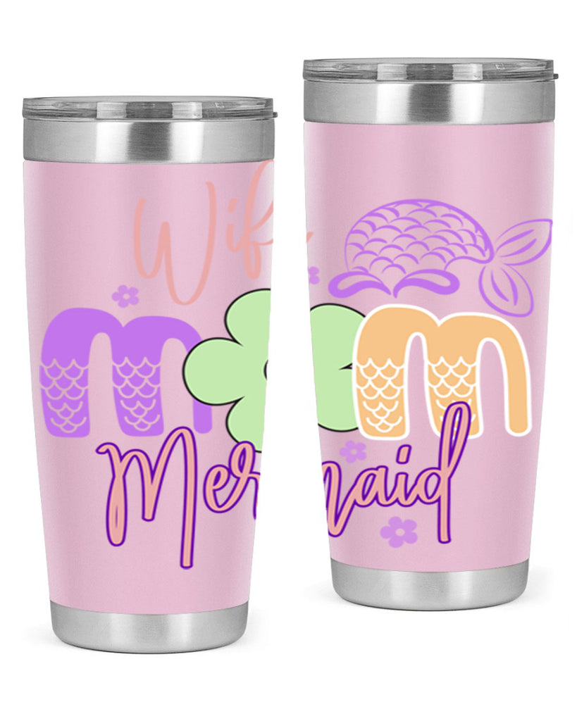 Wife Mom Mermaid 677#- mermaid- Tumbler