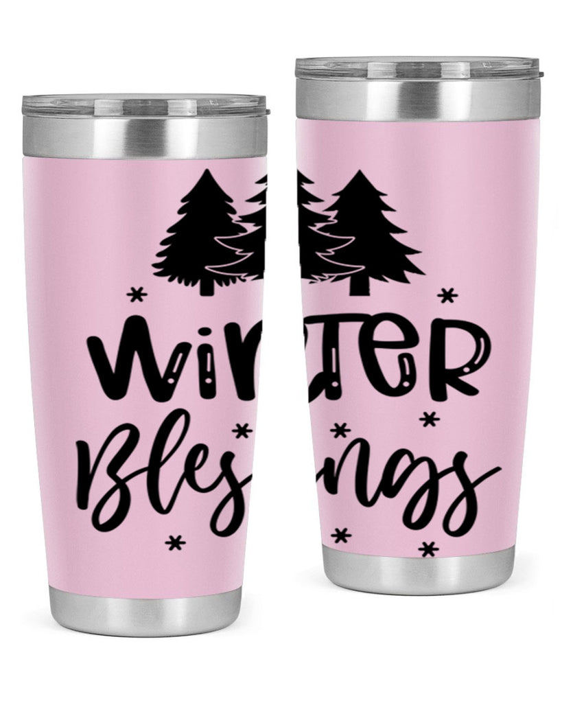 Winter Blessings 489#- winter- Tumbler
