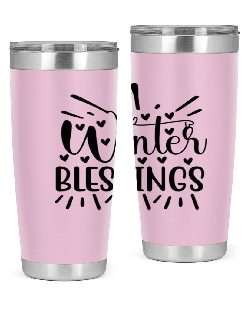 Winter Blessings 491#- winter- Tumbler