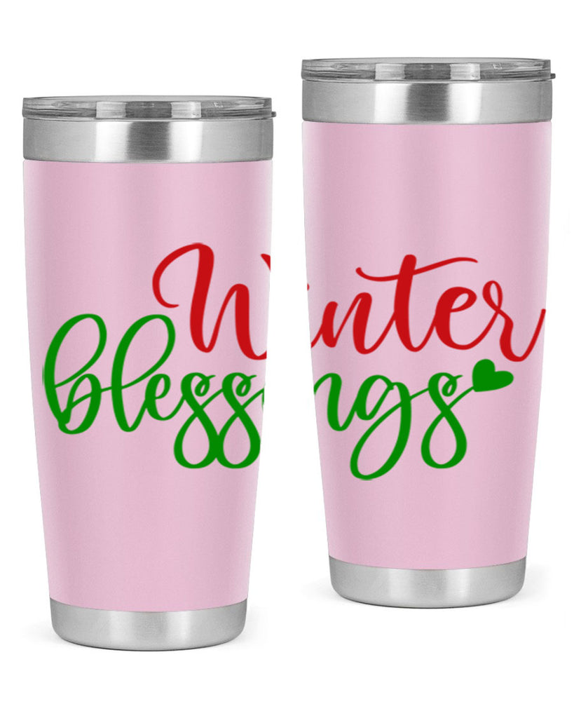 Winter Blessings 492#- winter- Tumbler