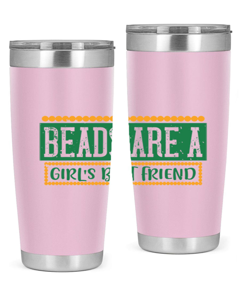 beads are a girls best friend 29#- mardi gras- Tumbler