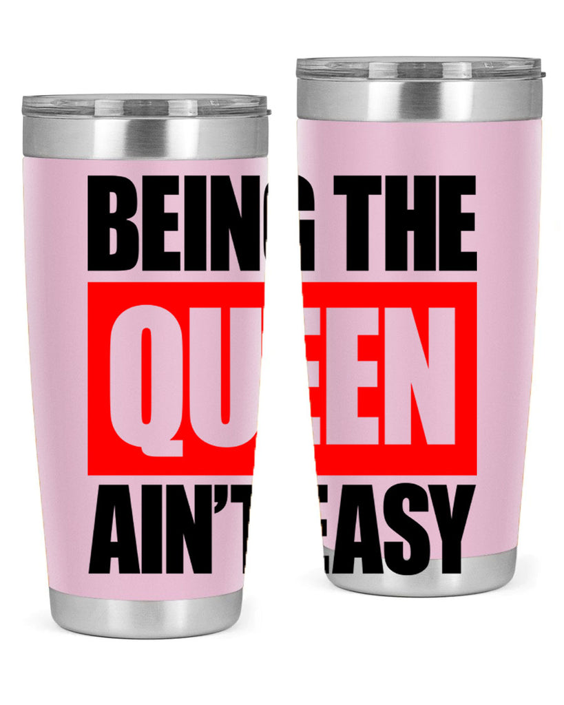 being the queen aint easy 255#- black words phrases- Cotton Tank