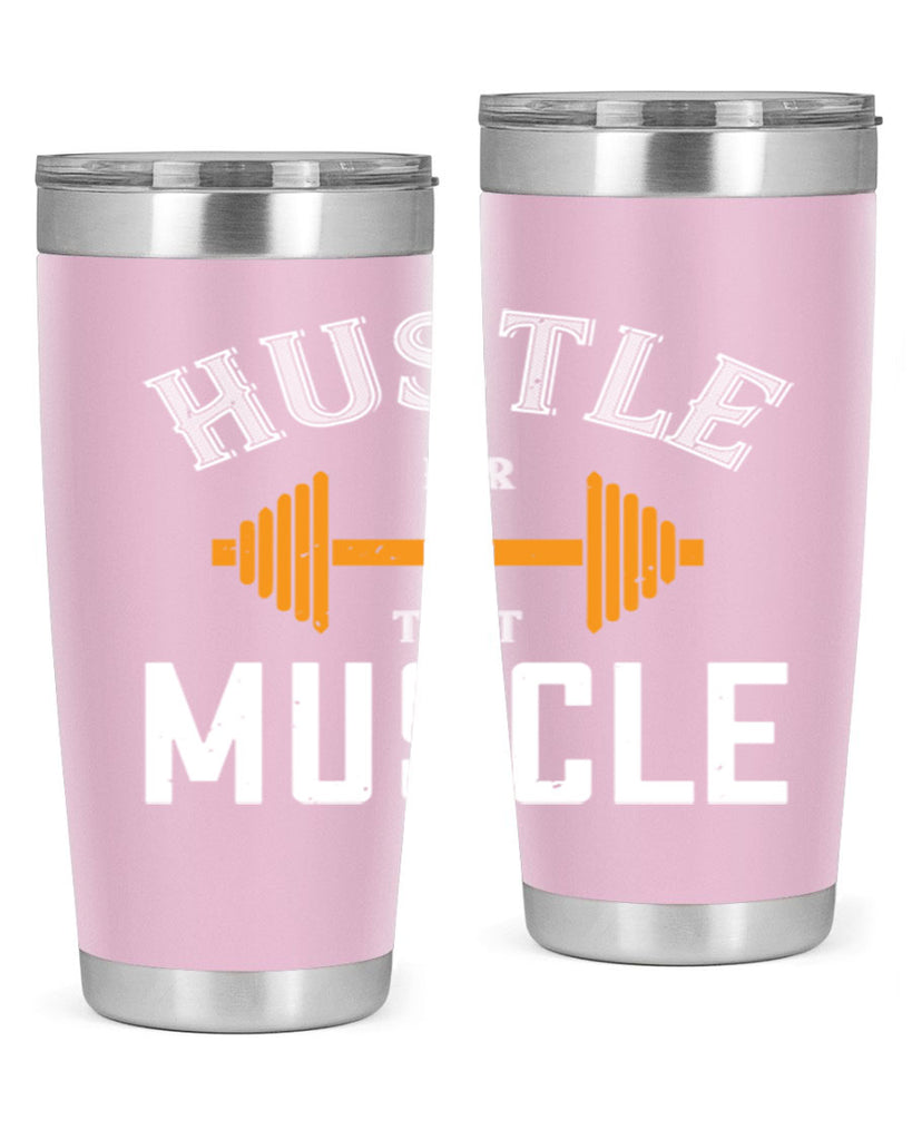 hustel for that muscle 92#- gym- Tumbler