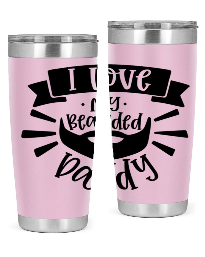 i love my bearded daddy 42#- fathers day- Tumbler
