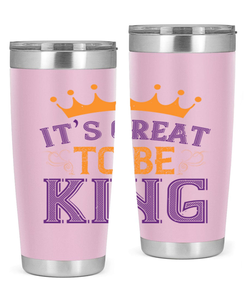 it’s great to be king 61#- mardi gras- Tumbler