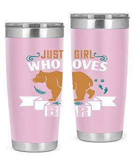 just a girl who loves bear 19#- Bears- Tumbler
