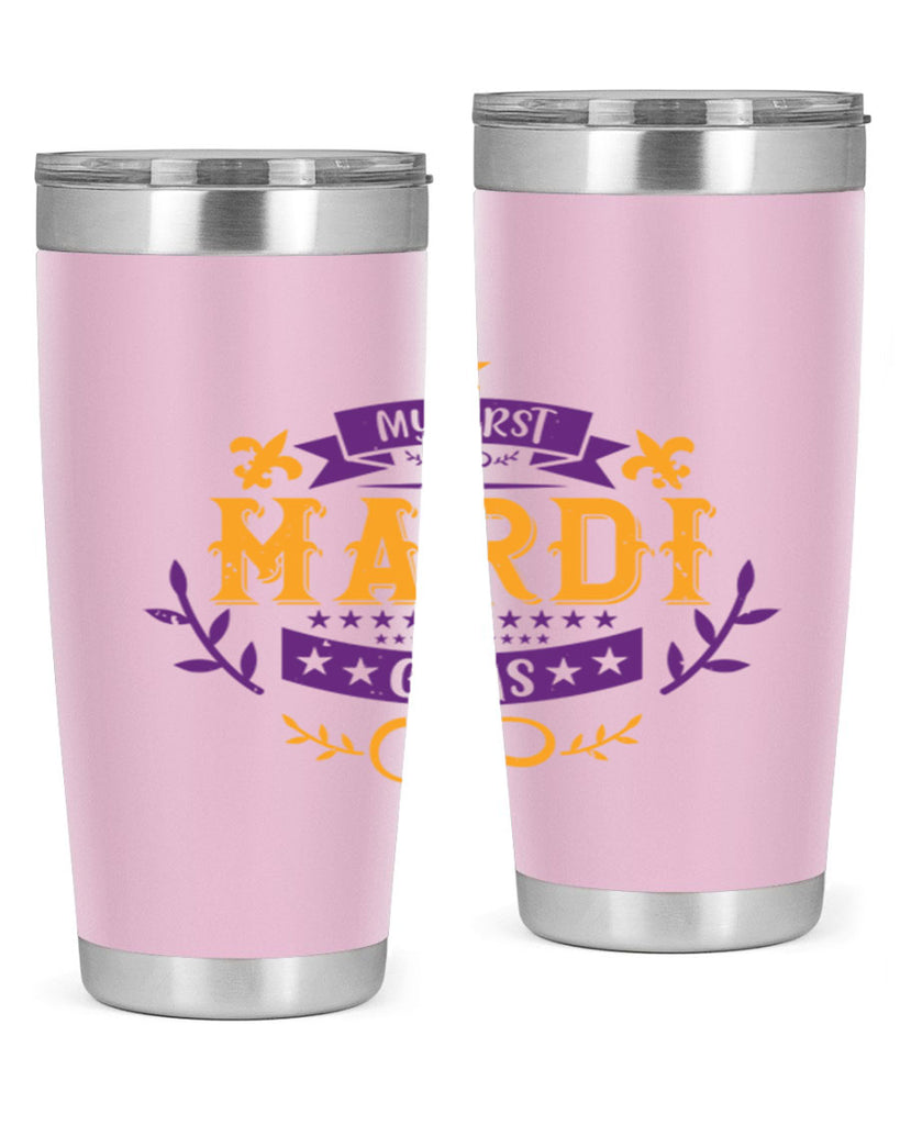 my first mardi gras 44#- mardi gras- Tumbler