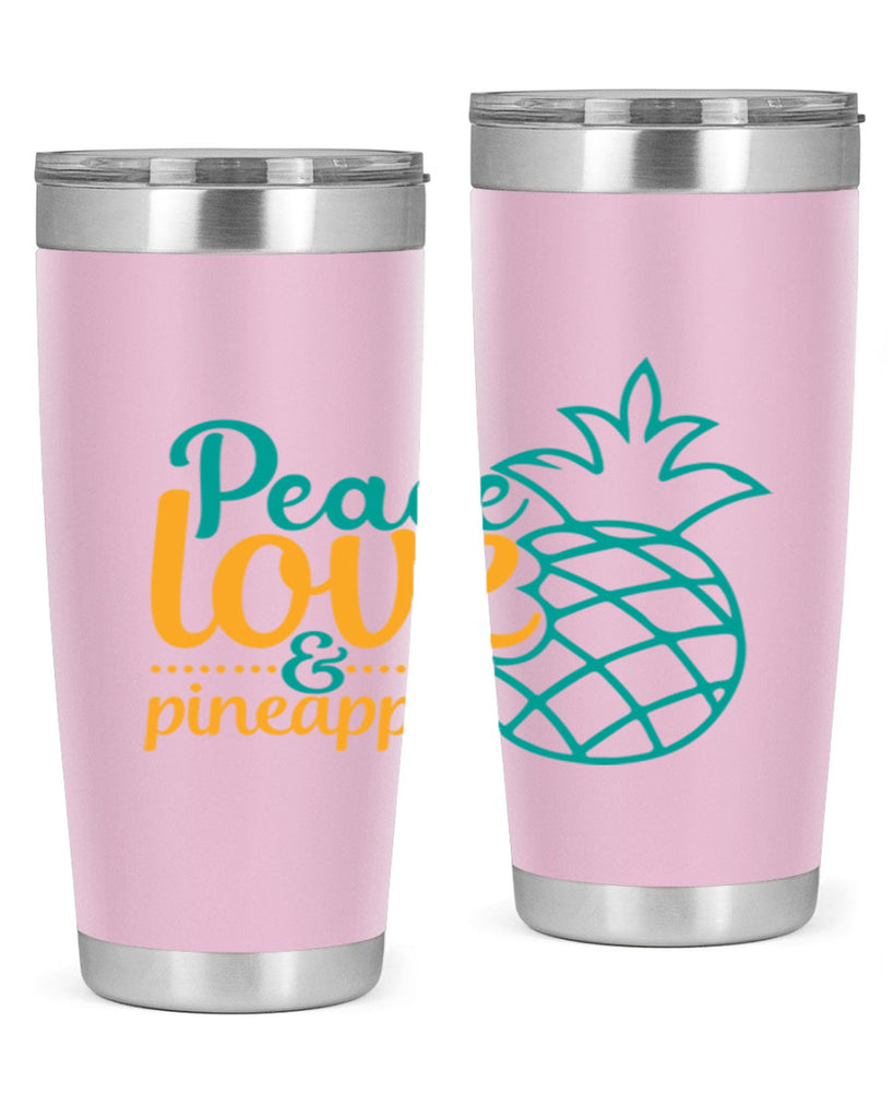 peace love pineapple Style 82#- summer- Tumbler