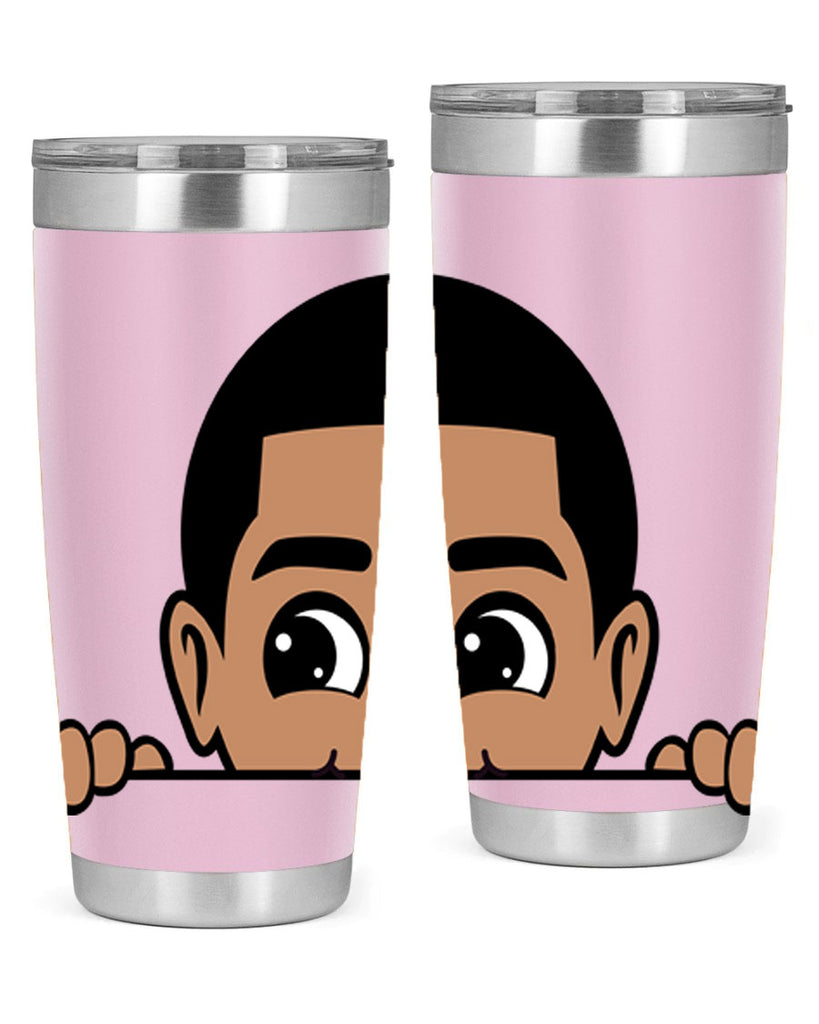 peekaboo boy 17#- black men - boys- tumbler