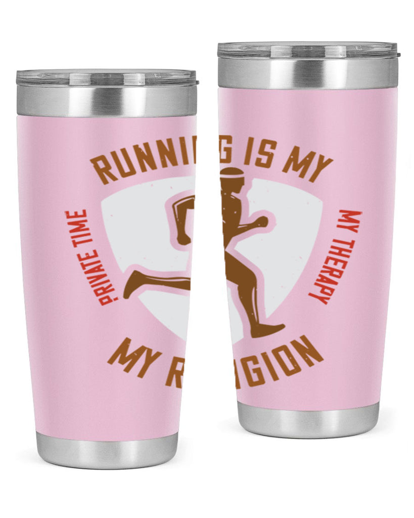 running is my private time my therapy my religion 21#- running- Tumbler