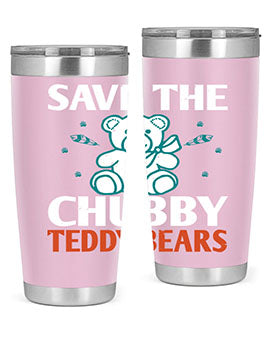 save the chubby teddy bears 28#- Bears- Tumbler