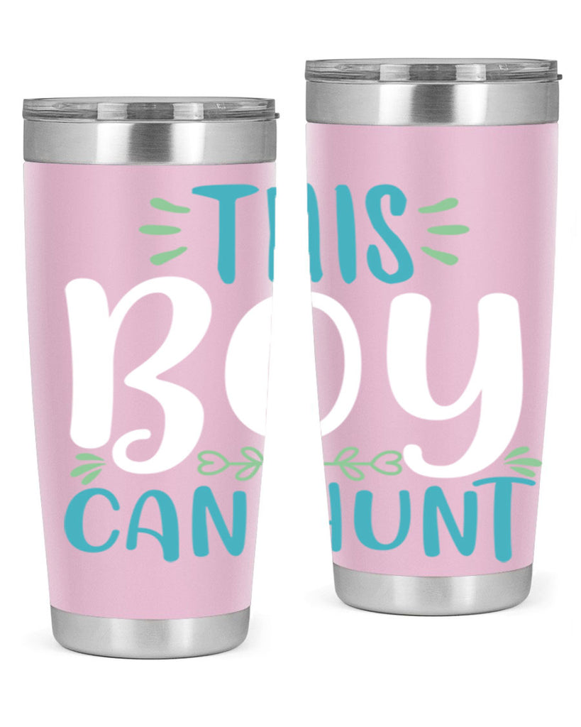 this boy can huntt 1#- easter- Tumbler