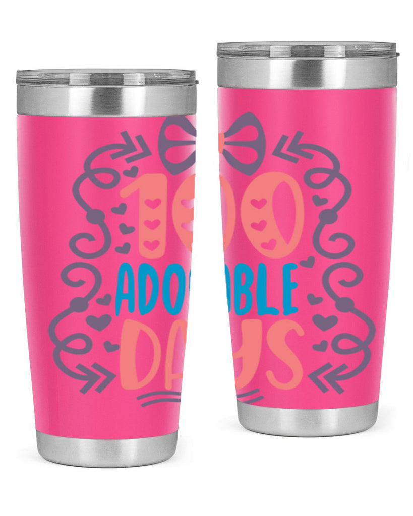 1 100 adorable days 17#- 100 days of school- Tumbler