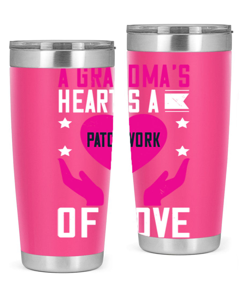 A grandma’s heart is a patchwork of love 86#- grandma - nana- Tumbler