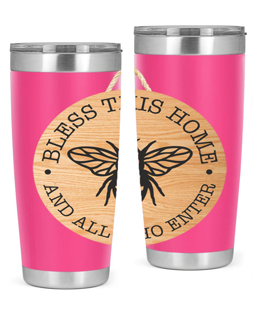 Bless this Home Bee Mockup58#- spring- Tumbler