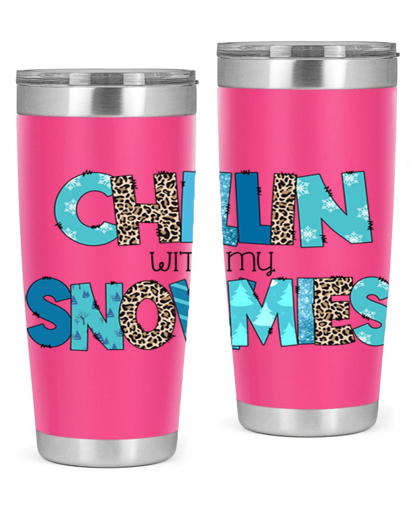 Chillin with my snowmies 43#- winter- Tumbler