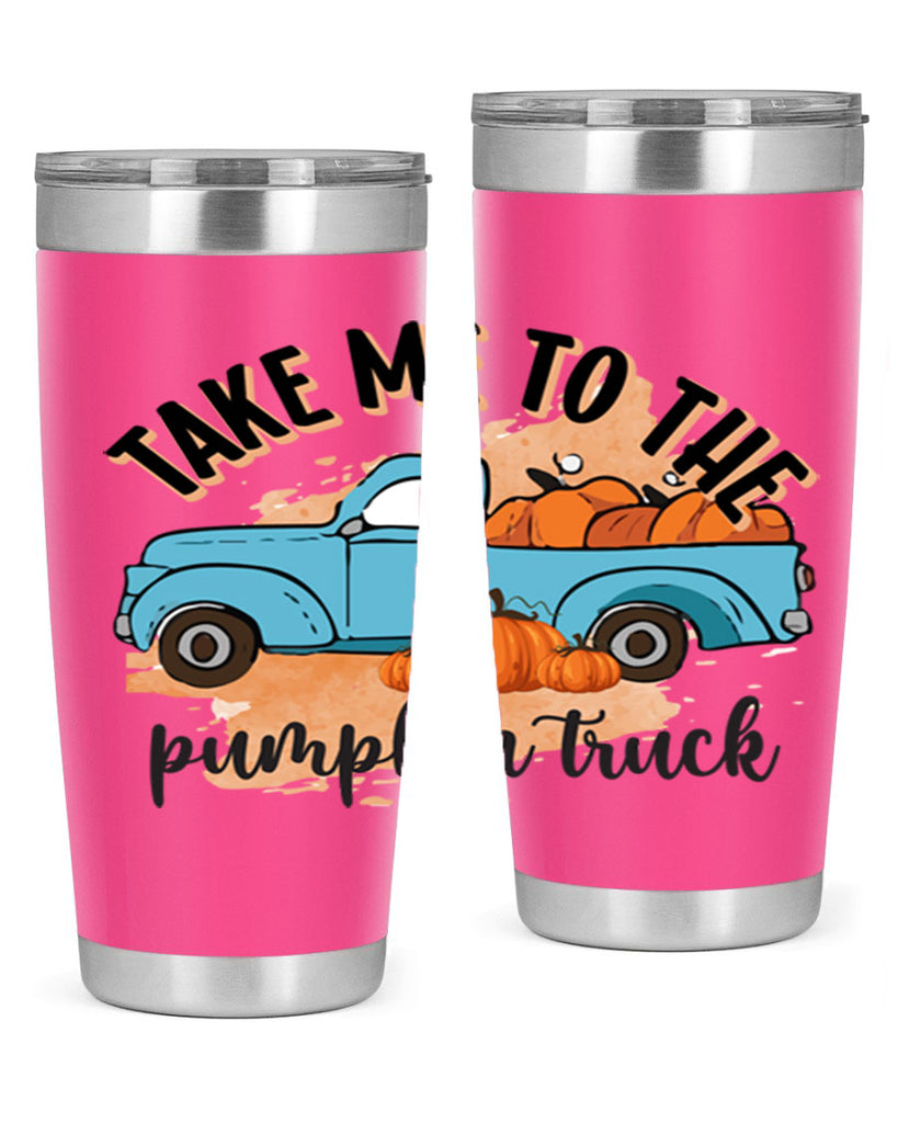 Fall Pumpkin Truck 128#- fall- Tumbler