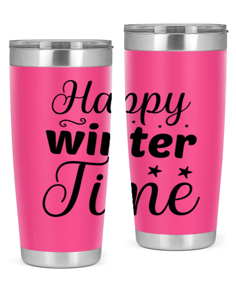 Happy Winter Time 133#- winter- Tumbler