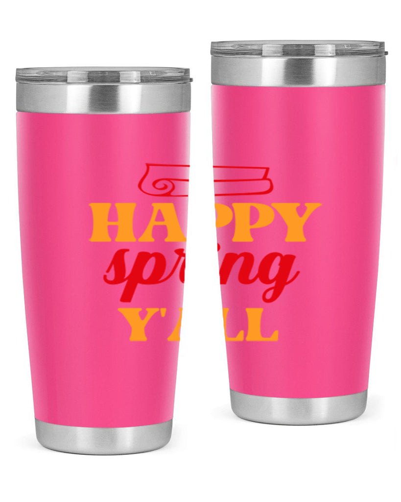 Happy spring y'all 166#- spring- Tumbler