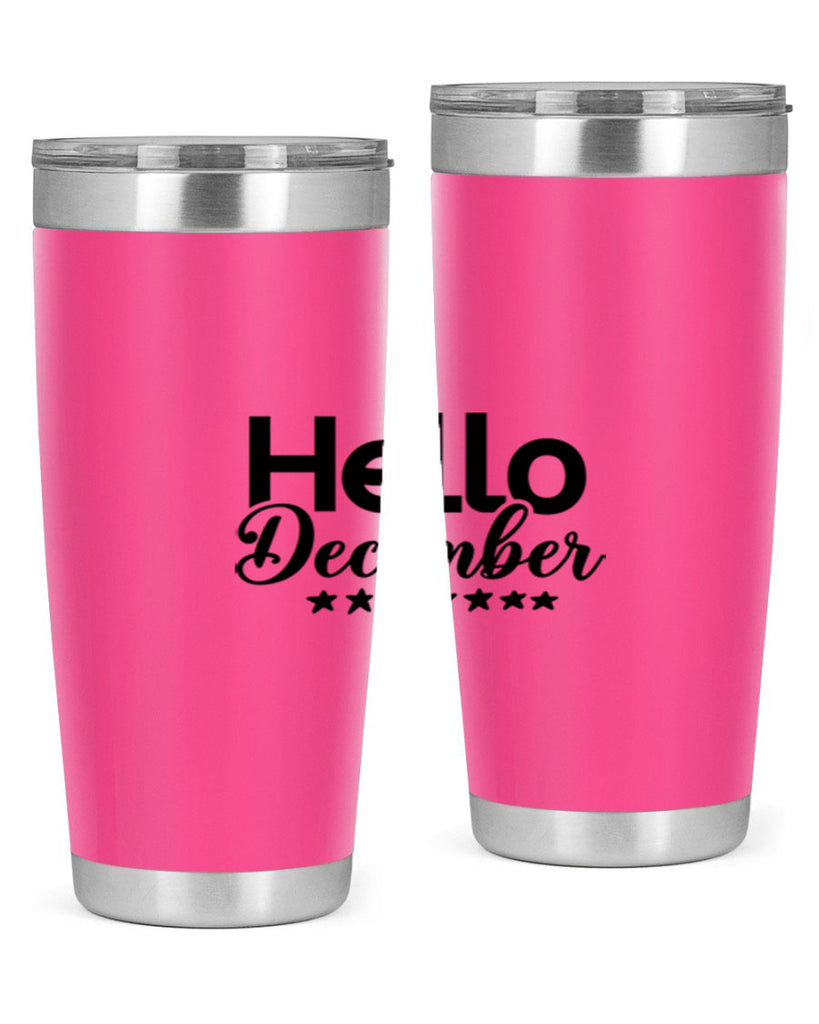 Hello December 156#- winter- Tumbler