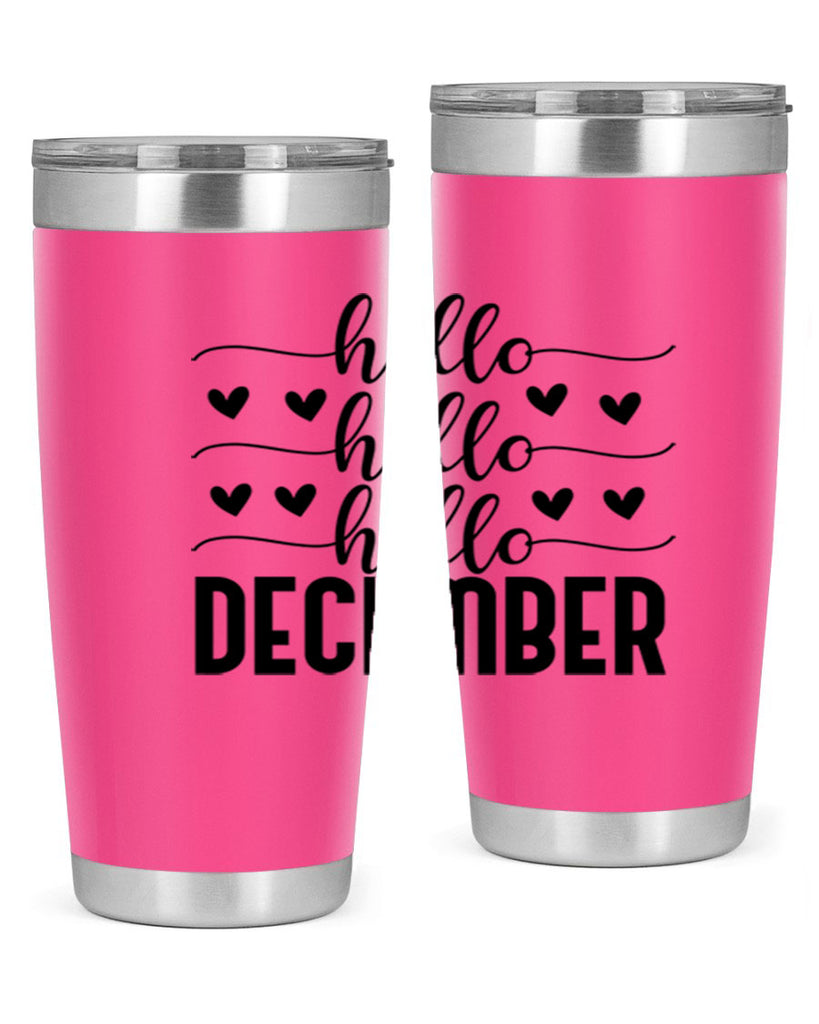 Hello December 157#- winter- Tumbler