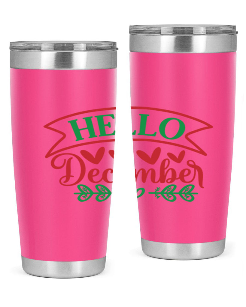 Hello December 159#- winter- Tumbler