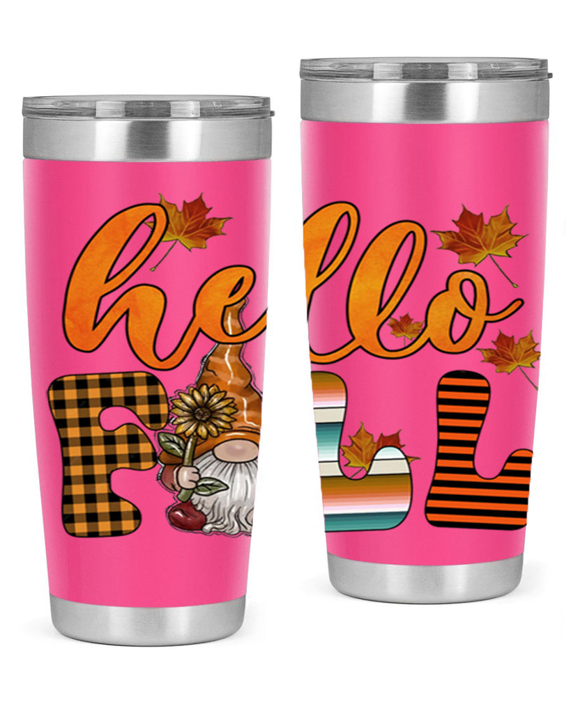 HelloFallVintageGnome 299#- fall- Tumbler