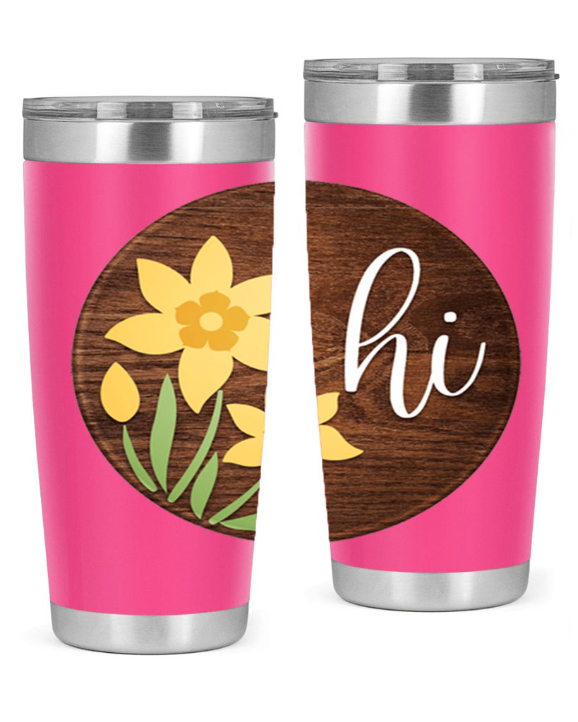 Hi daffodil flower Mockup235#- spring- Tumbler