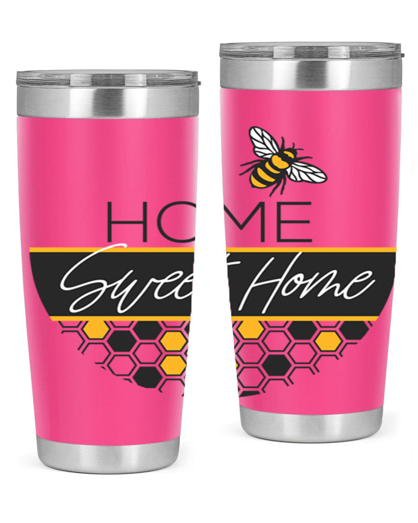 Home Sweet Home Bee and hive pattern243#- spring- Tumbler