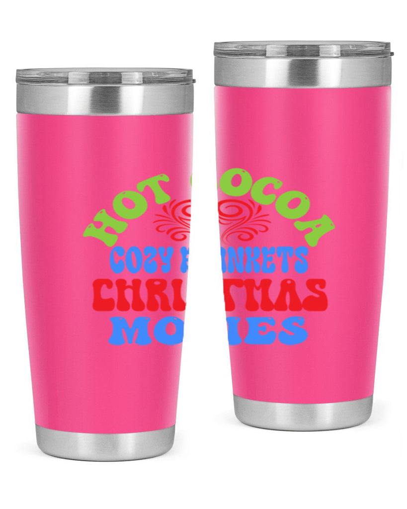 Hot cocoa cozy blankets christmas movies 210#- winter- Tumbler