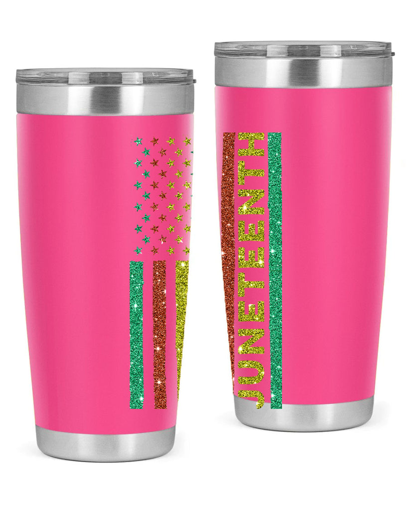 Juneteenth Freedom Day Afro Usa Flag Png 23#- Juneteenth- tumbler