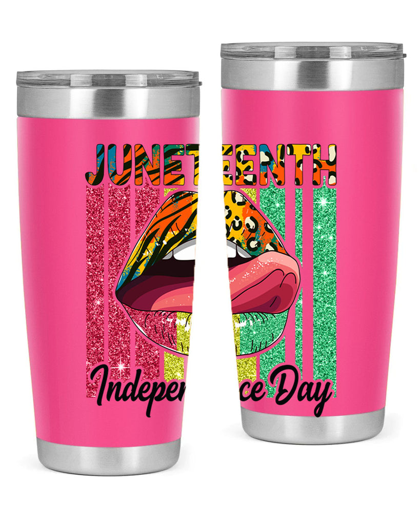 Juneteenth Independence Day Sexy Lip Png 11#- Juneteenth- tumbler