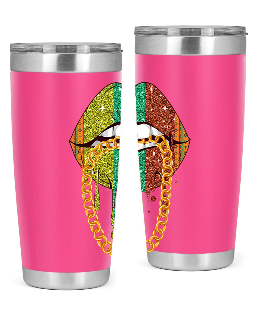 Juneteenth Women Melanin Girl Lips Png 25#- Juneteenth- tumbler