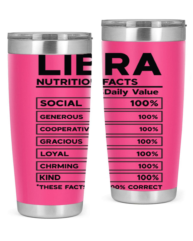 Libra Nutrition Facts 318#- zodiac- Tumbler