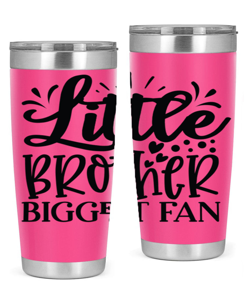 Little Brother Biggest Fan 2056#- baseball- Tumbler