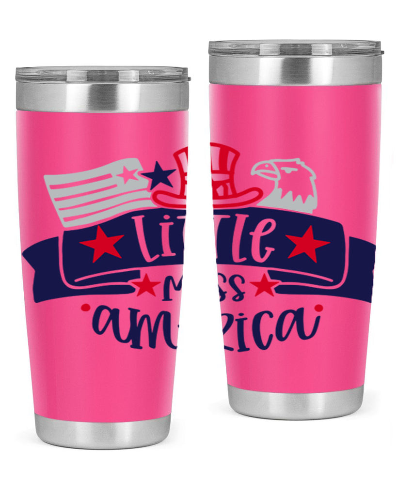 Little Miss America Style 162#- Fourt Of July- Tumbler