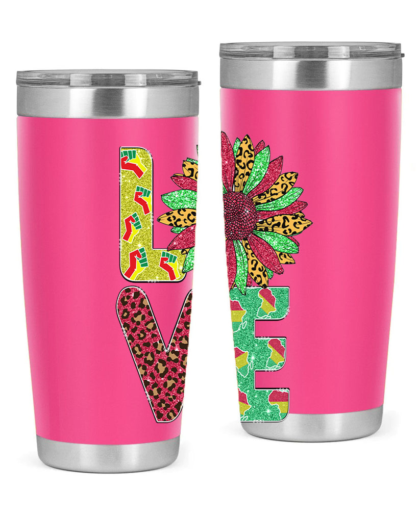 Love Juneteenth Day Fist Sunflower Png 7#- Juneteenth- tumbler