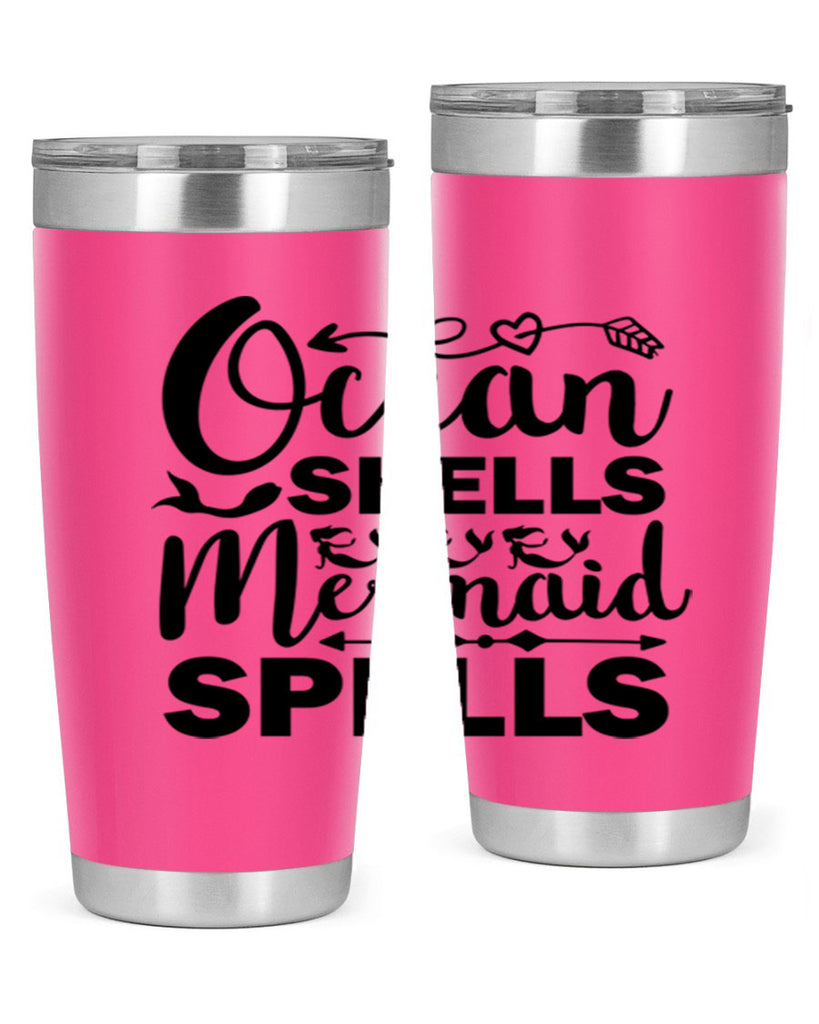 Ocean Shells Mermaid Spells 521#- mermaid- Tumbler