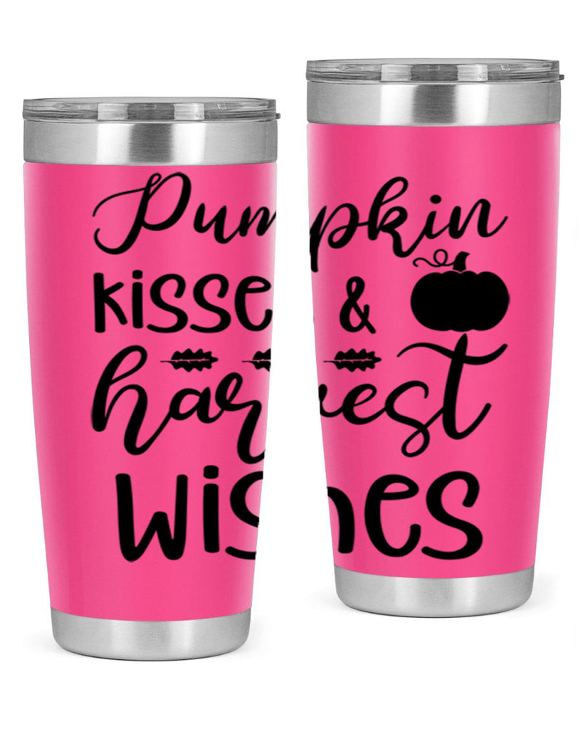 Pumpkin Kisses Harvest Wishes 525#- fall- Tumbler