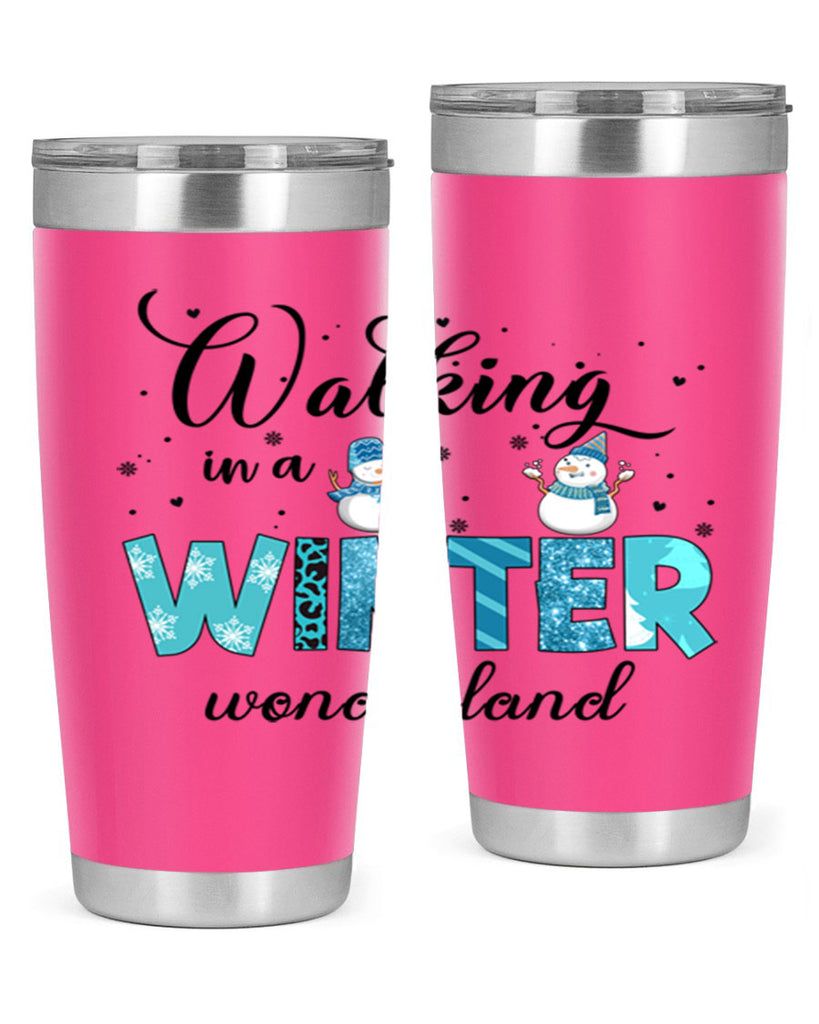 Walking in a winter wonderland 443#- winter- Tumbler