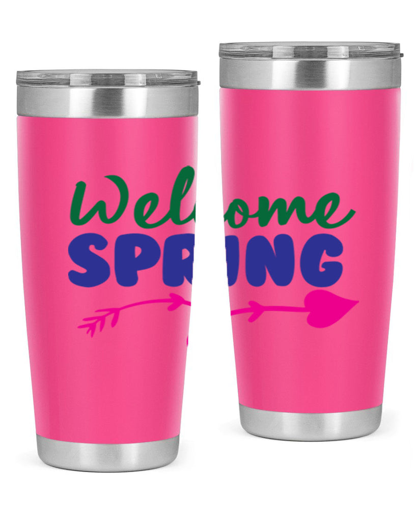 Welcome Spring 581#- spring- Tumbler