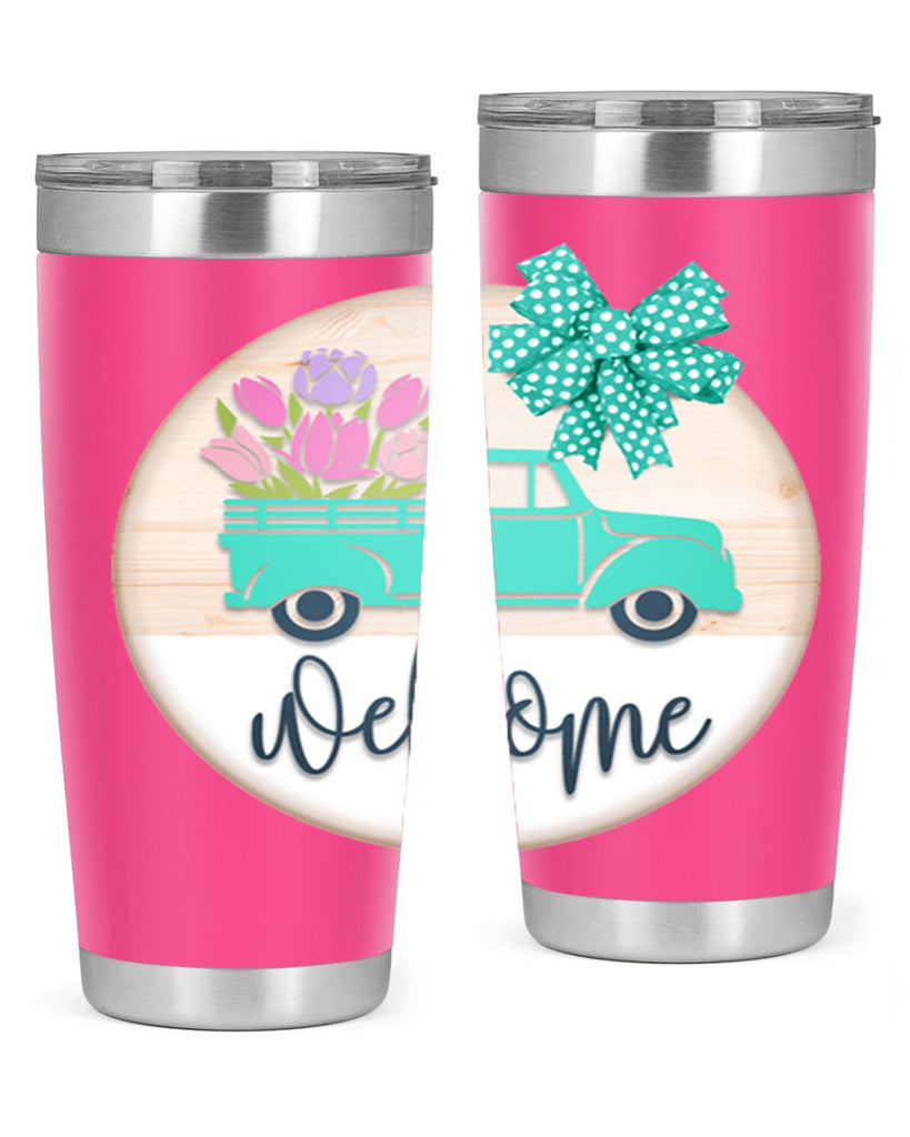 Welcome spring truck Mockup578#- spring- Tumbler