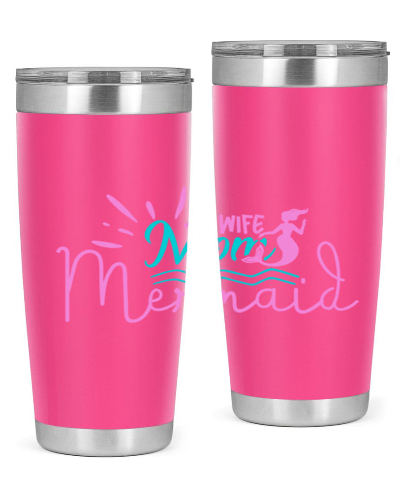 Wife Mom Mermaid 672#- mermaid- Tumbler