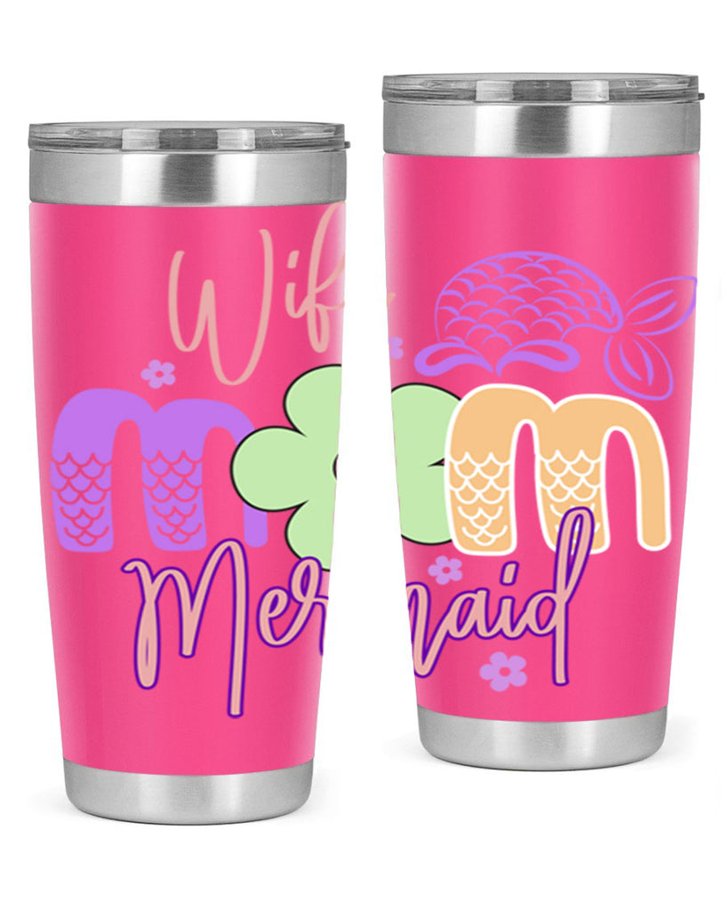 Wife Mom Mermaid 677#- mermaid- Tumbler