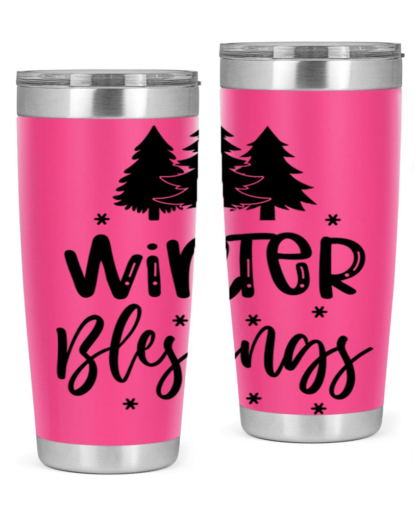 Winter Blessings 489#- winter- Tumbler