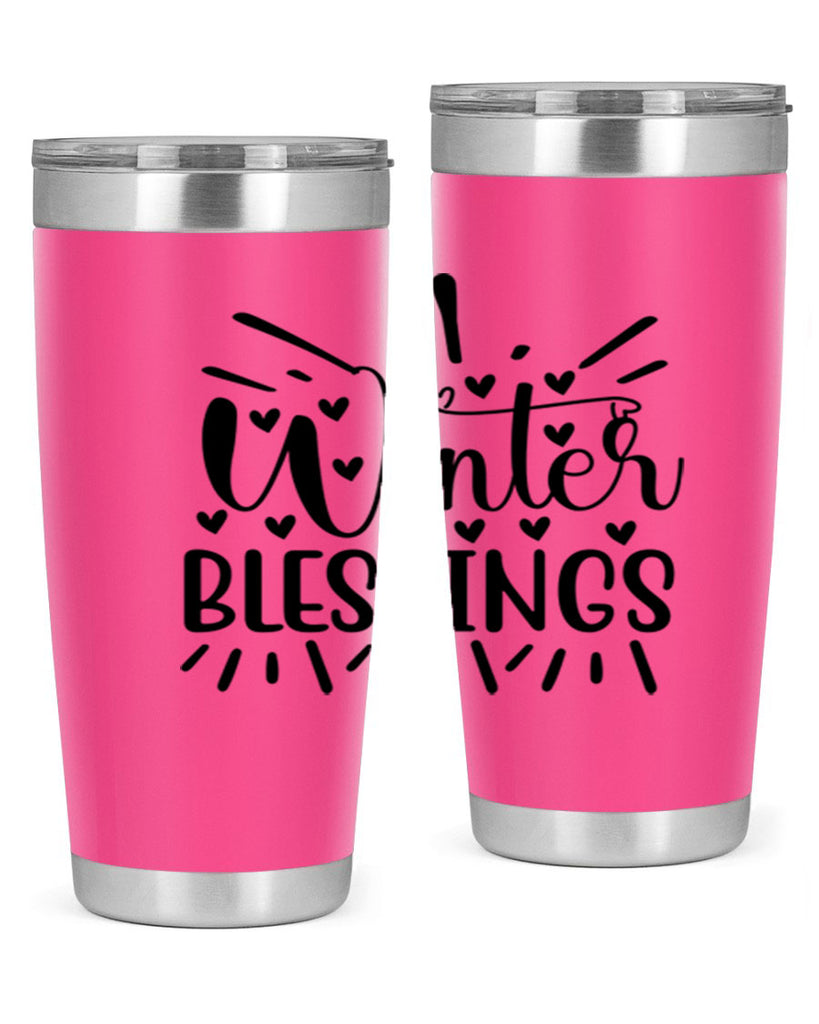 Winter Blessings 491#- winter- Tumbler
