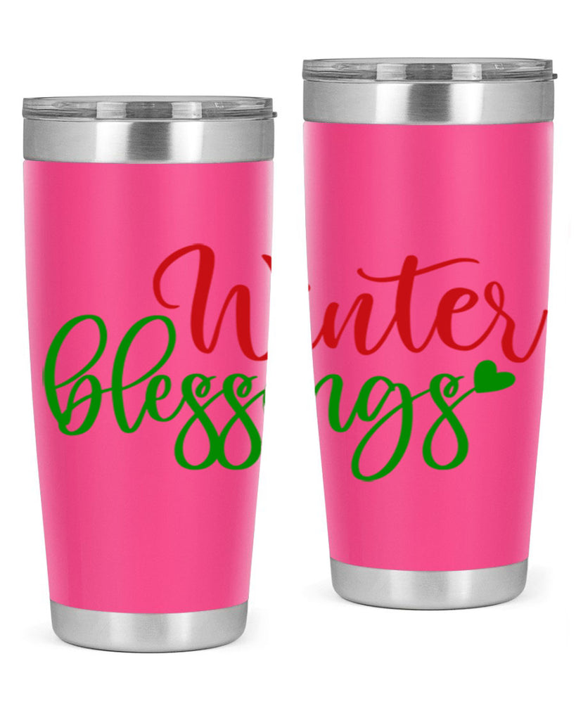 Winter Blessings 492#- winter- Tumbler