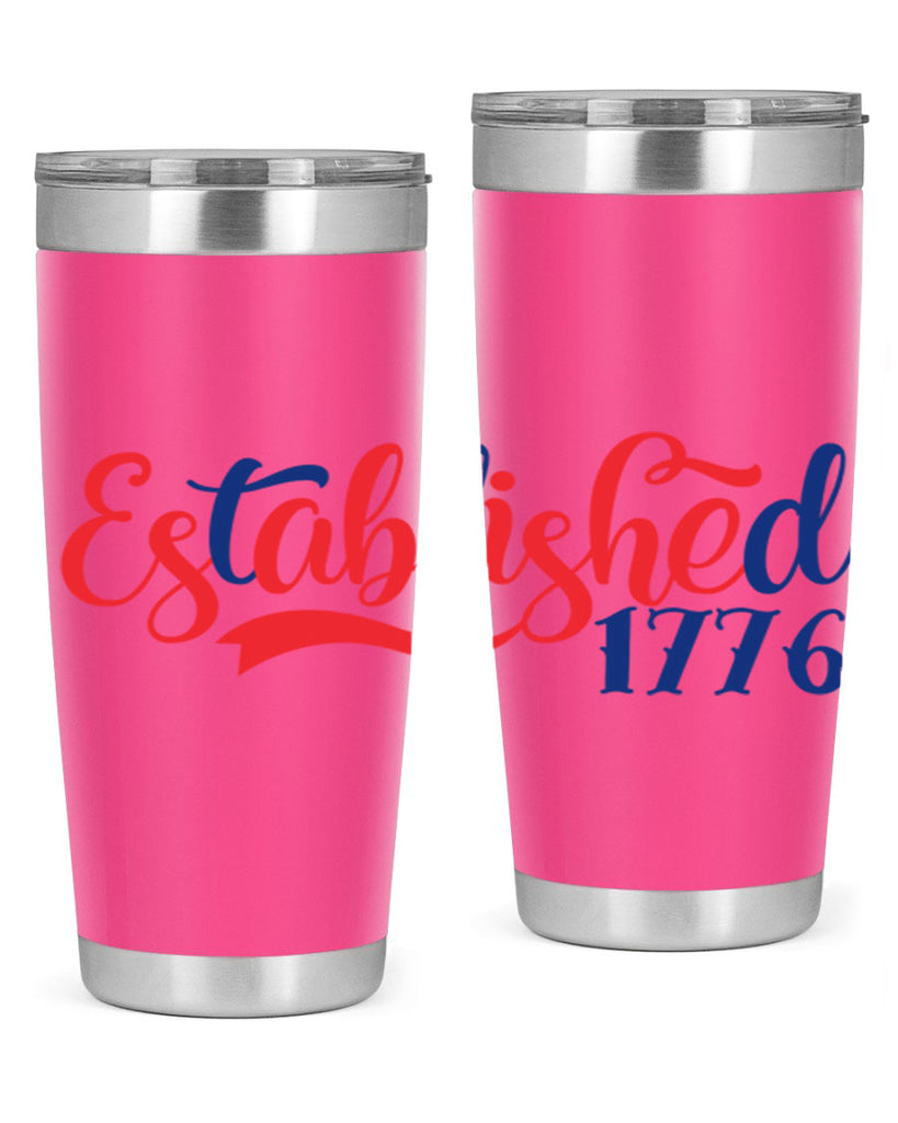 established Style 46#- Fourt Of July- Tumbler