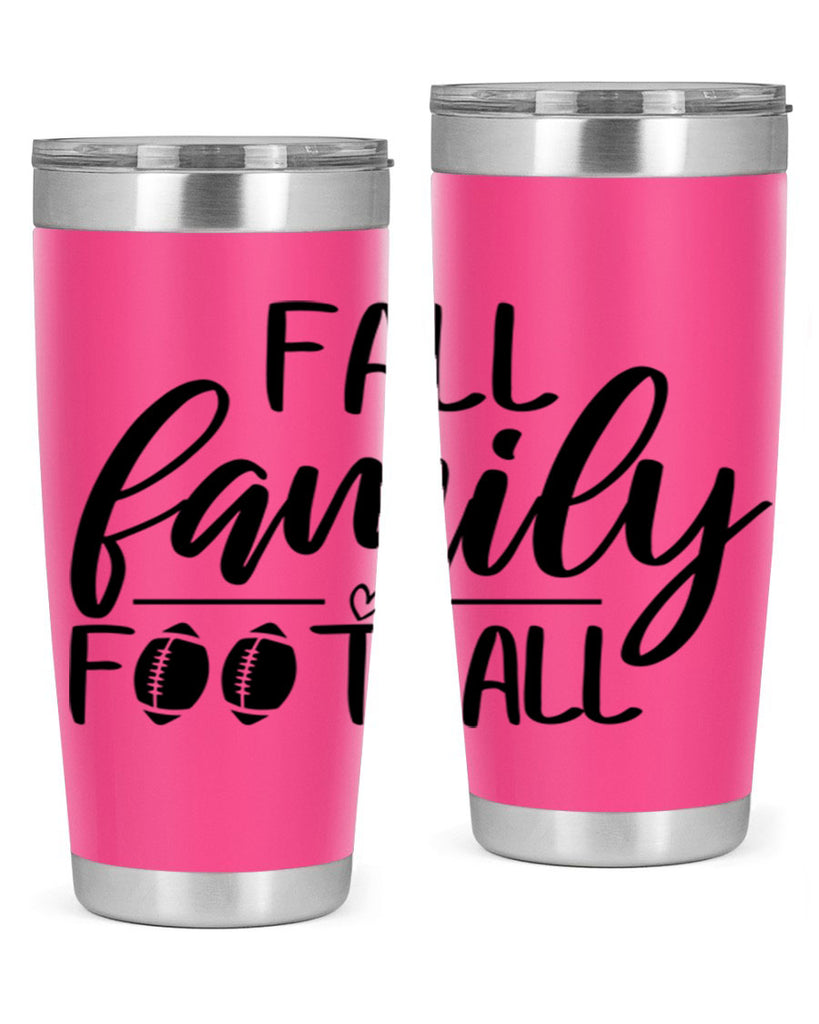 fall family football 100#- fall- Tumbler