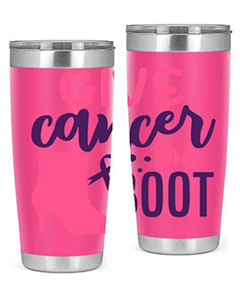 give cancer the boot Style 11#- breast cancer- Tumbler